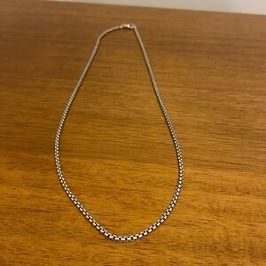 David Yurman 22 inch long 925 silver chain (2.7mm)